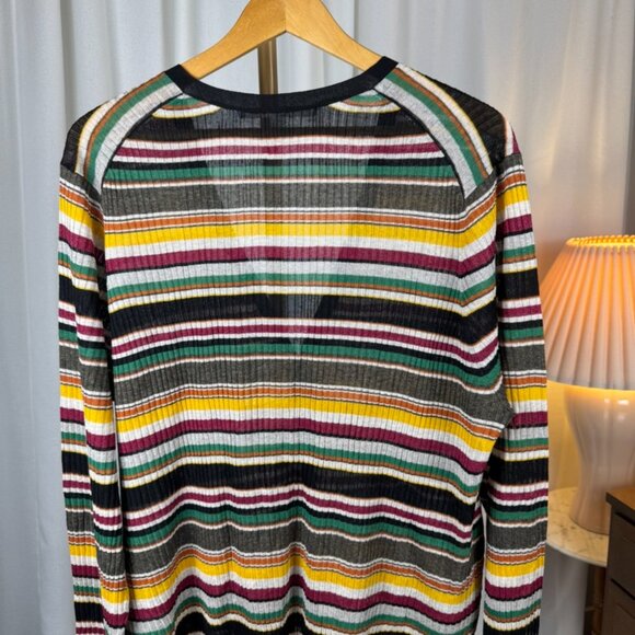 Veronica Beard Keke Striped Knit Cardigan sz 3XL - Picture 5 of 10